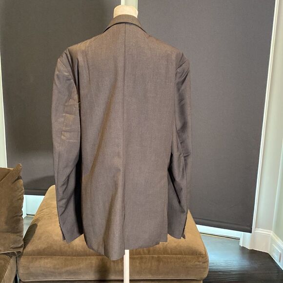 Men’s Gray Suit Jacket Blazer One Button Notched Lapel Business Size XL NWT - Picture 3 of 11